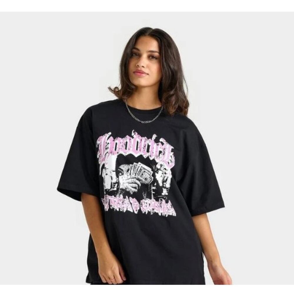 Hoodrich Sketch Money Worldwide Black Tee - Size XS*